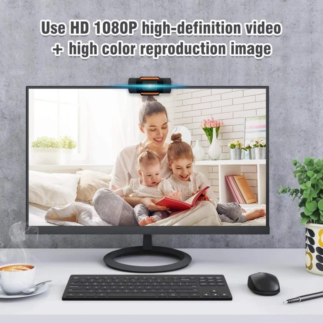 كاميرا ويب 1080P عالية الدقة للكمبيوتر