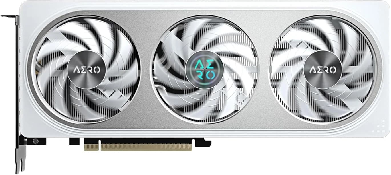GIGABYTE GeForce RTX 5060 AERO OC 8G Graphics Card, 8GB 128-bit GDDR7, PCIe 5.0, WINDFORCE Cooling System, GV-N5060AERO OC-8GD