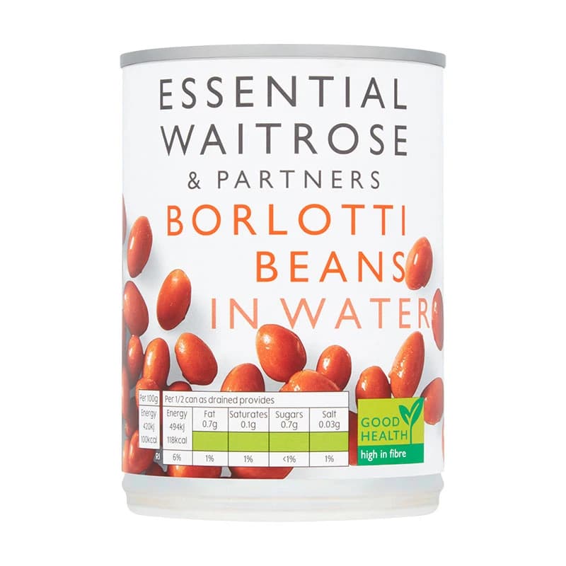 Waitrose Essential Borlotti Beans 410g