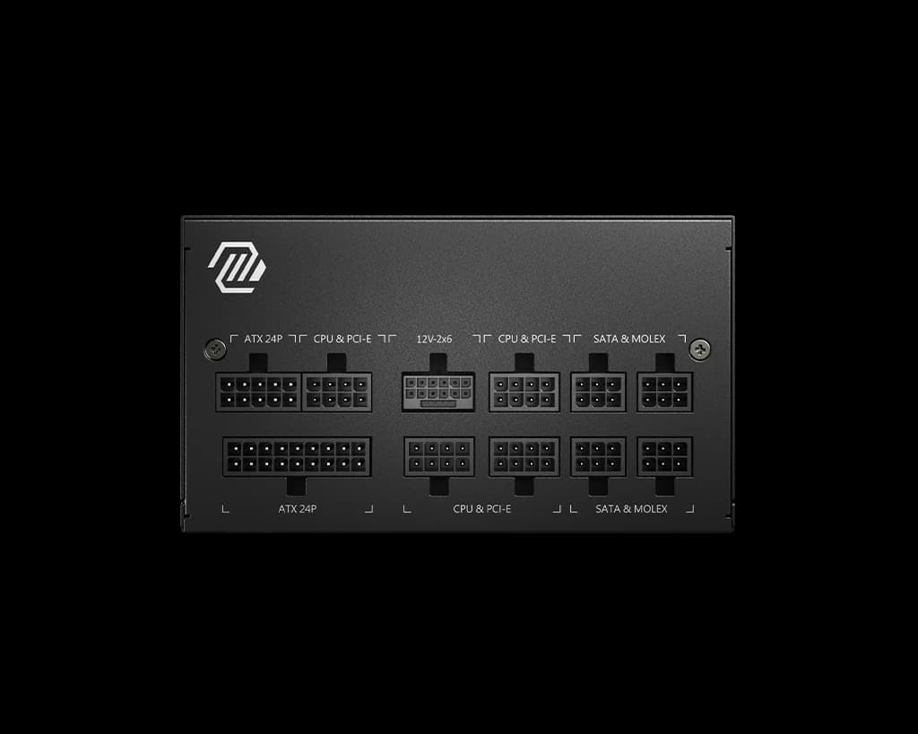 MSI MAG A850GL PCIe 5.1 & ATX 3.1 Gaming Power Supply - Full Modular - 80 Plus Gold Certified 850W