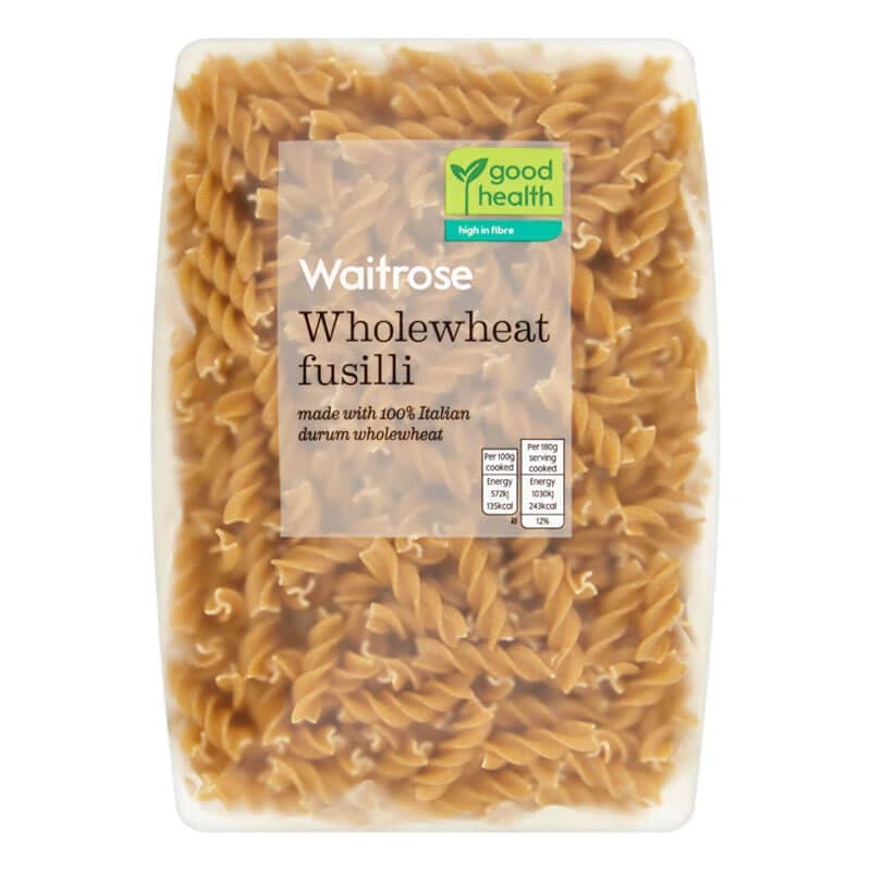 Waitrose Wholewheat Fusilli 500g