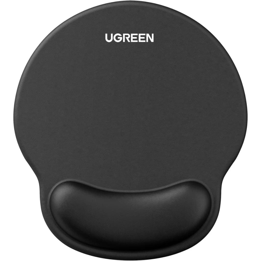 UGREEN Mouse Pad with Integrated Memory Foam Wrist Rest Black