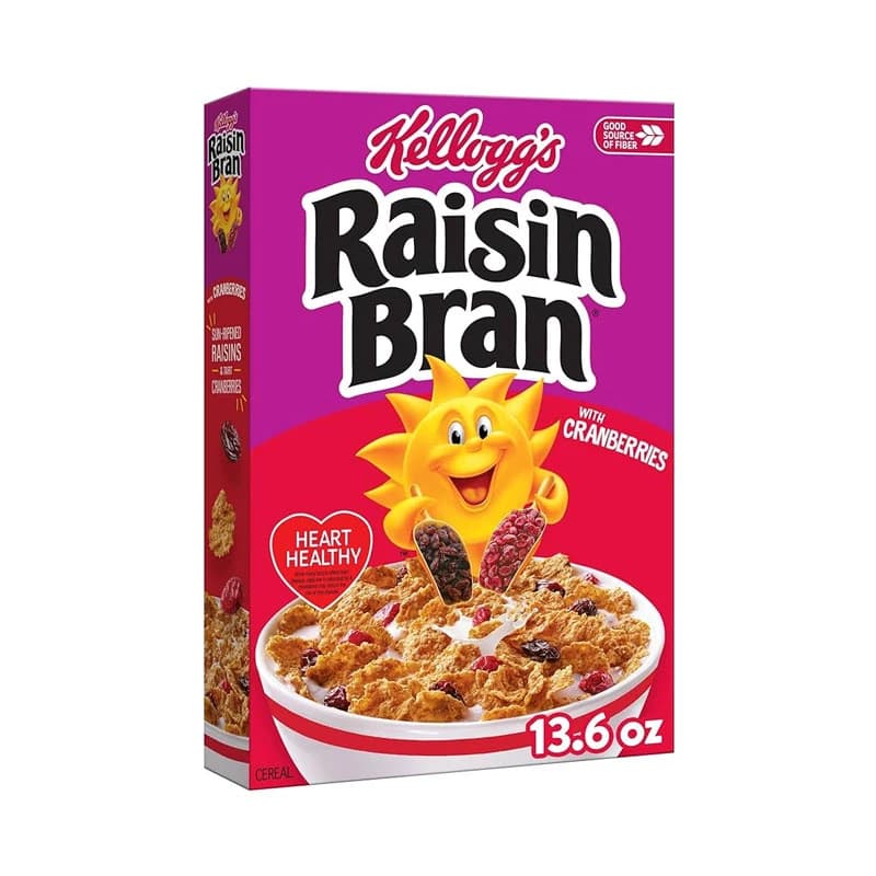 Kellogg's Raisin Bran with Cranberries Breakfast Cereal 385g