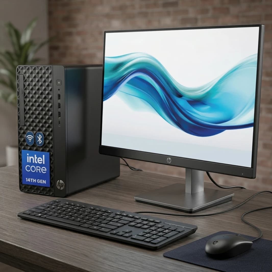 HP ProDesk 2 Tower G1i E Desktop PC with HP 24" Monitor