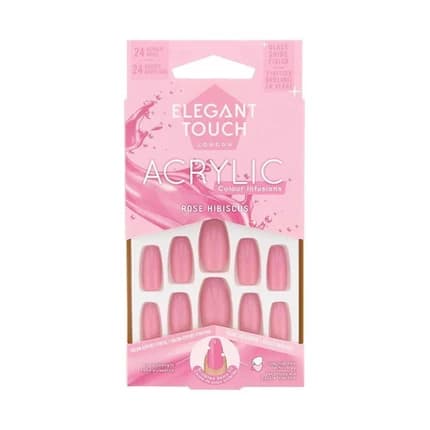 Elegant Touch Colour Acrylic - Rose Hubiscus