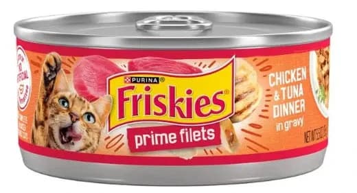 Friskies Wet Cat Food with Chicken and Tuna in Meat Broth, 156g