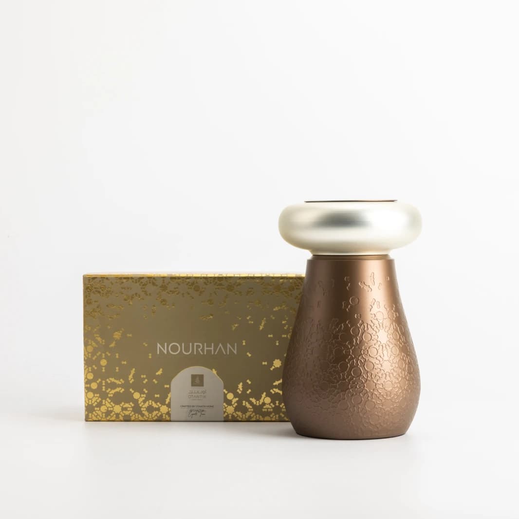 Stainless Steel Incense Burner by Noorhan - Matte Gold + Matte Silver