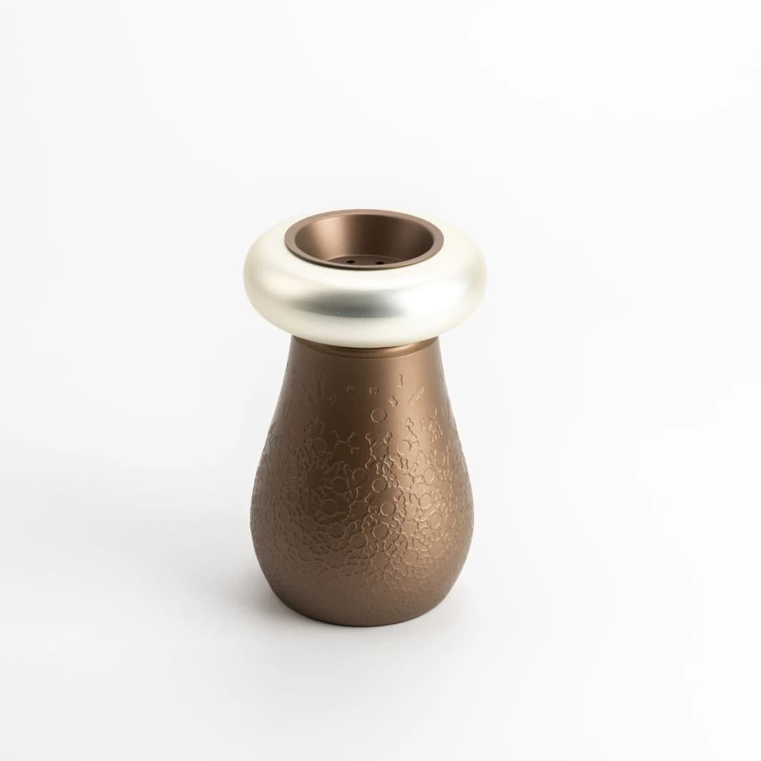 Stainless Steel Incense Burner by Noorhan - Matte Gold + Matte Silver