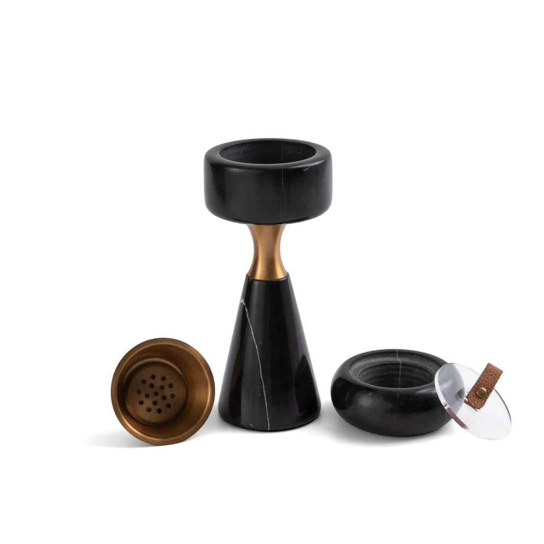 Luxurious Athar Incense Burner - Black and Gold