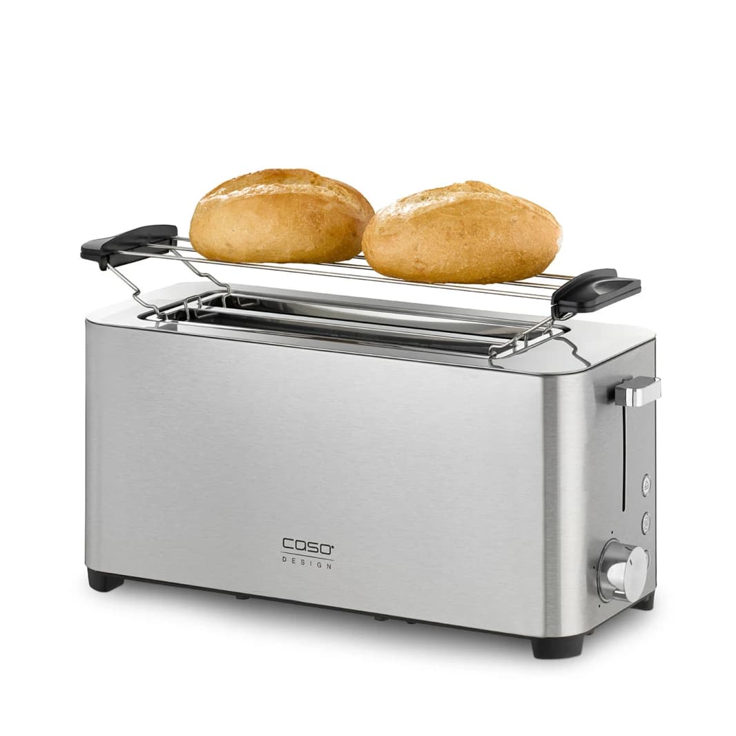 Caso Classic Toaster, 4 Slots, Stainless Steel, Rewarming & Defrosting Functions