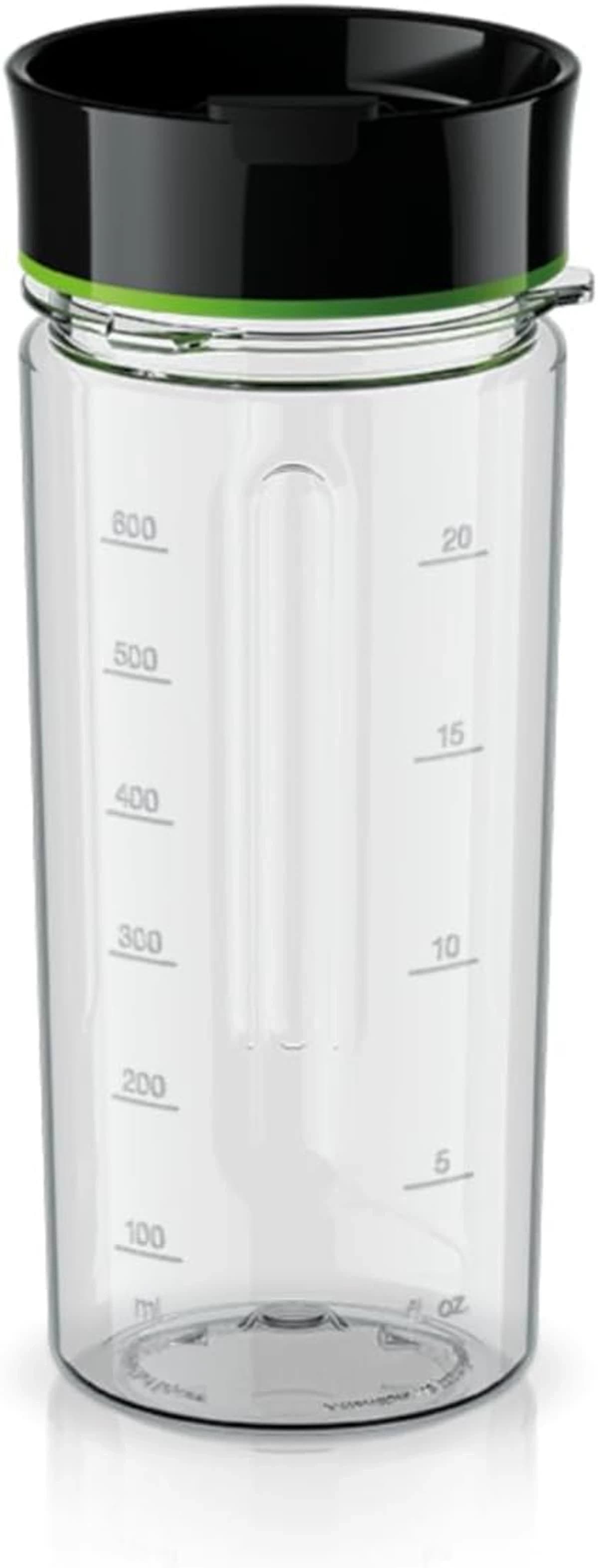 Braun Blender 800 W Variable Speed Dial + Pulse, 1.5 L, Glass, With 2 Smoothie To Go Cups, Silver