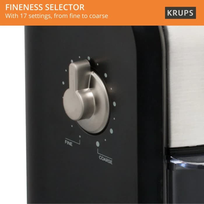 Krups Burr Grinder Gvx2 Black-Metal