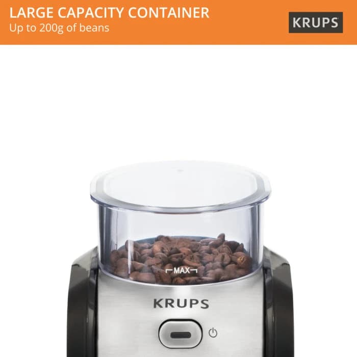 Krups Burr Grinder Gvx2 Black-Metal