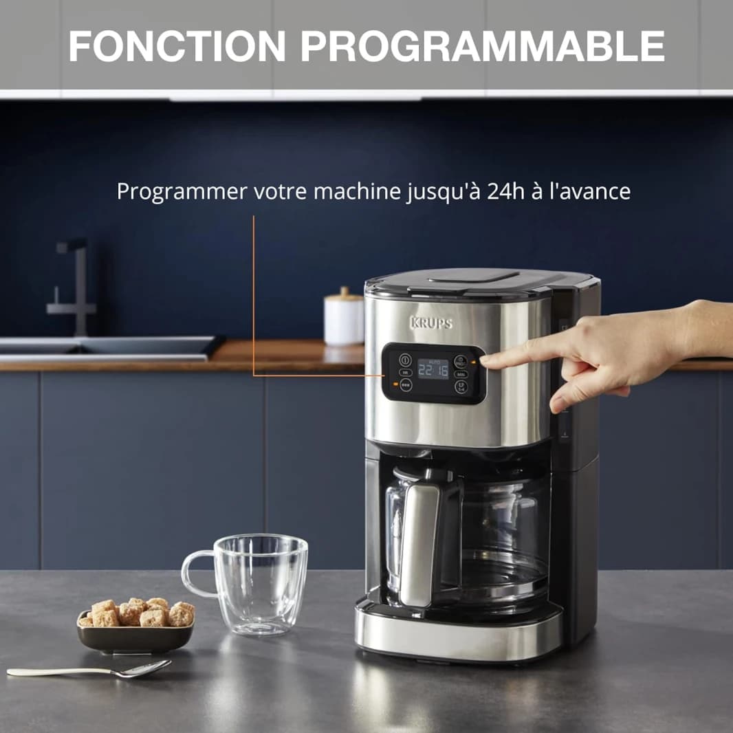 Krups 10 Cups 1.25l Ss Digital Coffee Maker