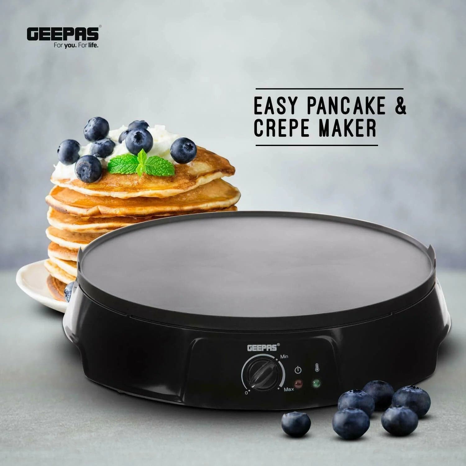 Geepas Crepe Maker, 1200 Watt