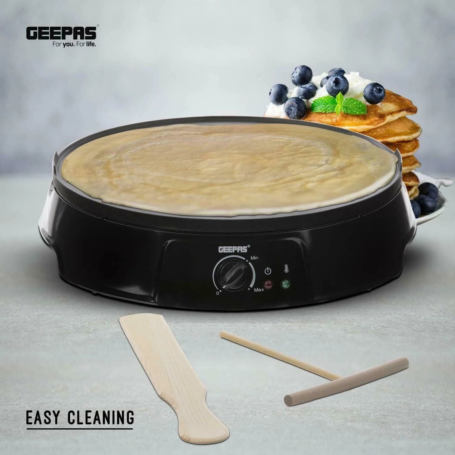 Geepas Crepe Maker, 1200 Watt