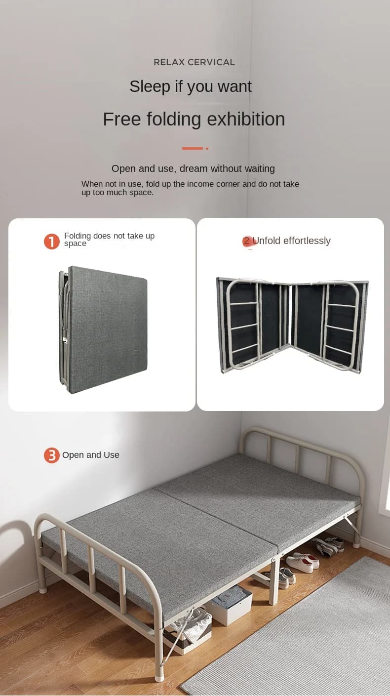 Folding Metal Bed