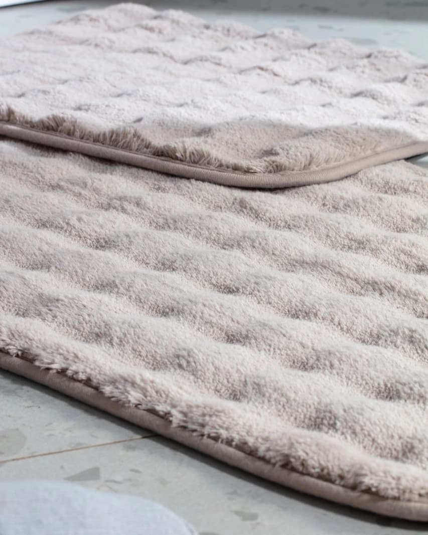 Reflet Bubble 2-Piece Bath Mat Set