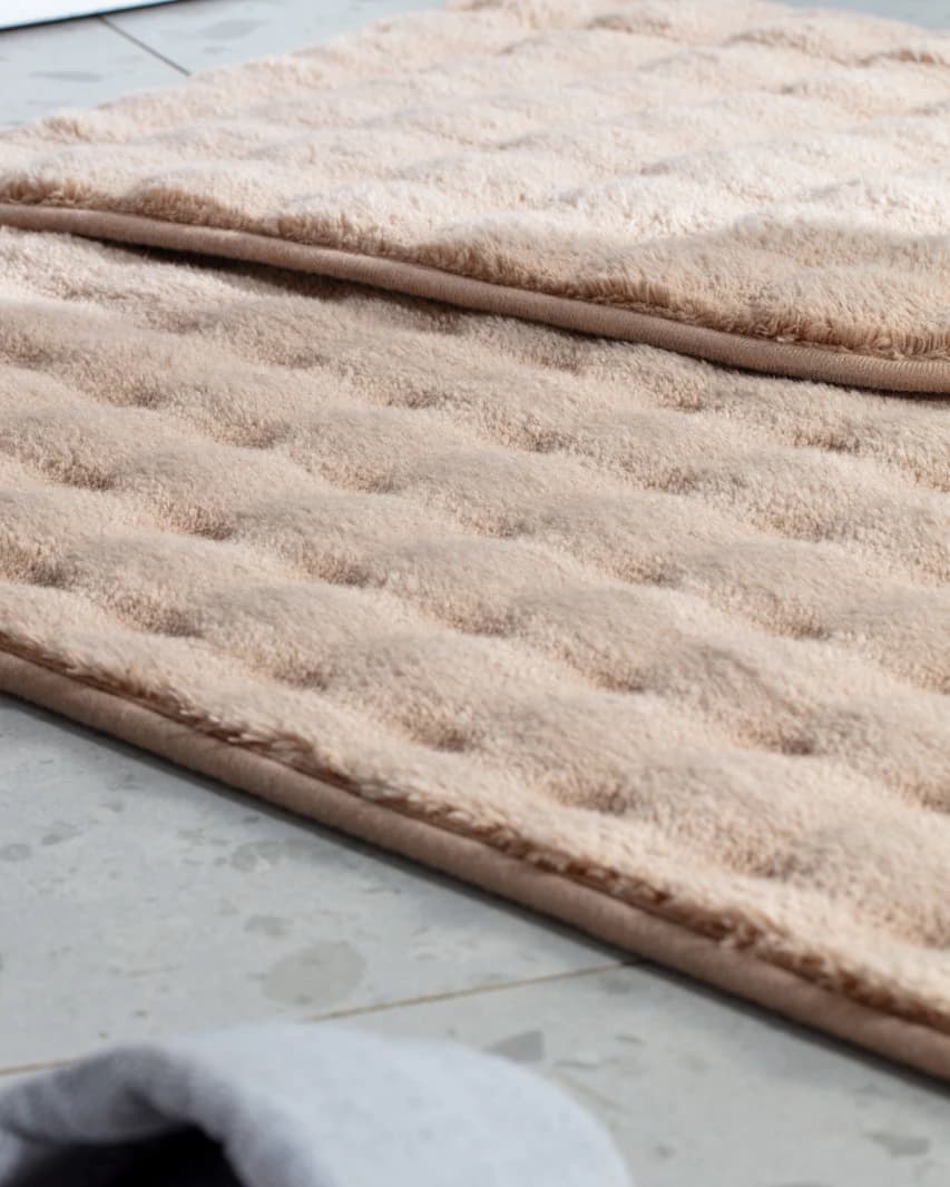 Reflet Bubble 2-Piece Bath Mat Set