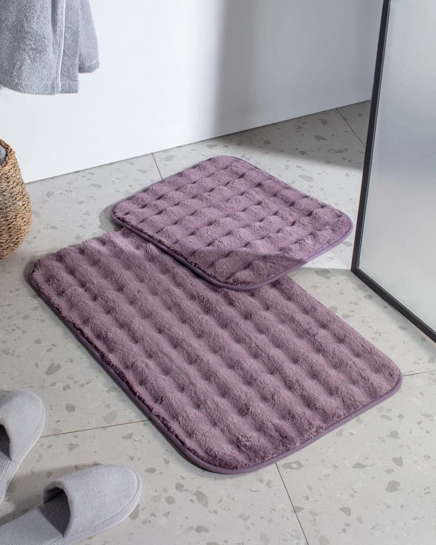 Reflet Bubble 2-Piece Bath Mat Set