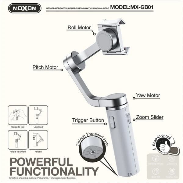MOXOM MX-GB01 Fold Gimbal Stabilizer