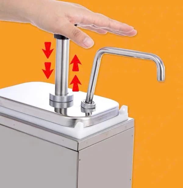 Condiment/Sauce Dispenser with Stainless Steel Pump 1 x 2 Litre