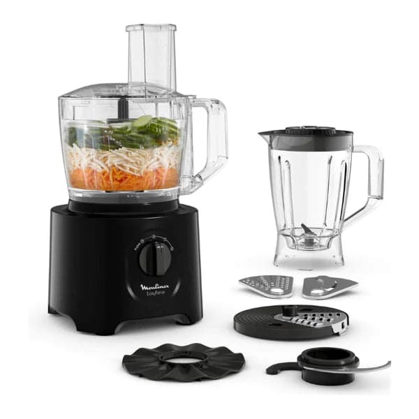 MOULINEX Easy Force Food Processor & Blender 800W - 6 Attachments, 25 Functions
