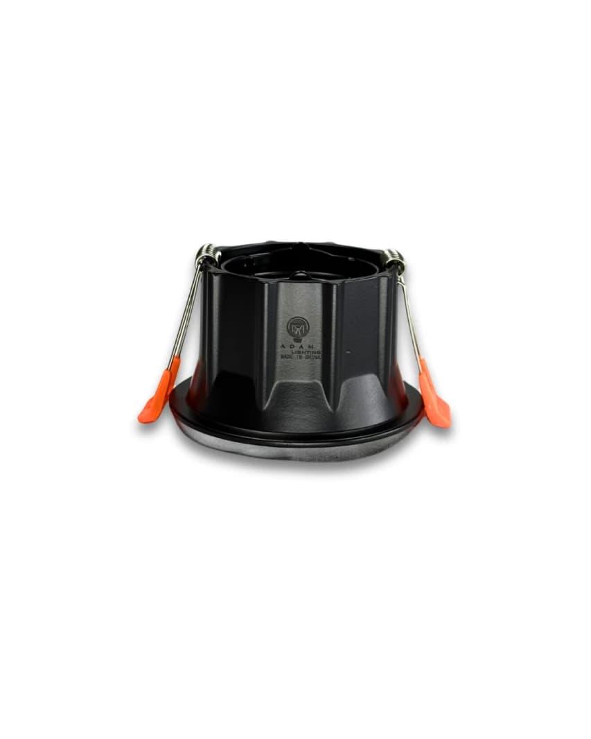 Round Black Trimless Adjustable Spot