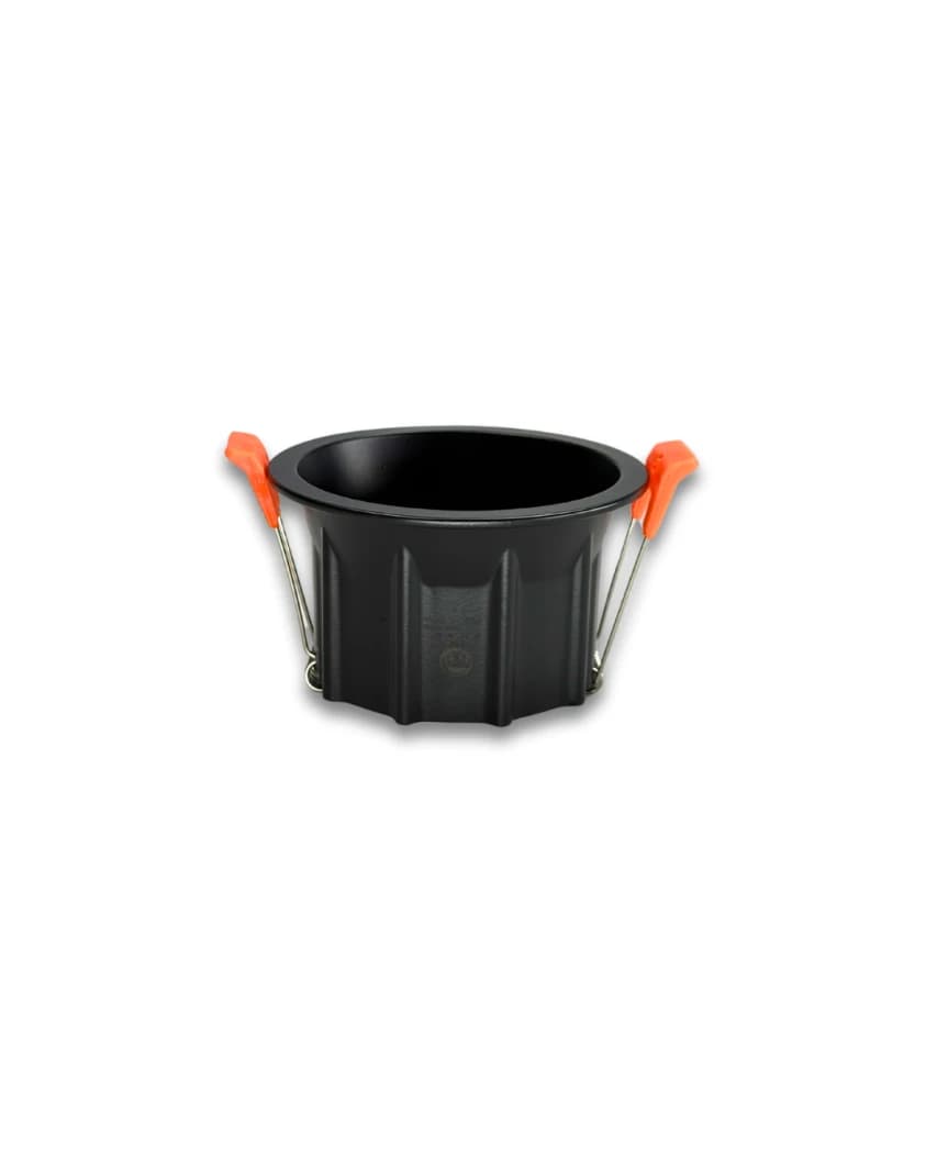 Round Black Trimless Adjustable Spot