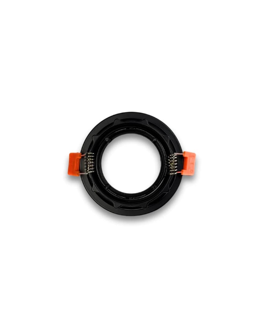 Round Black Trimless Adjustable Spot