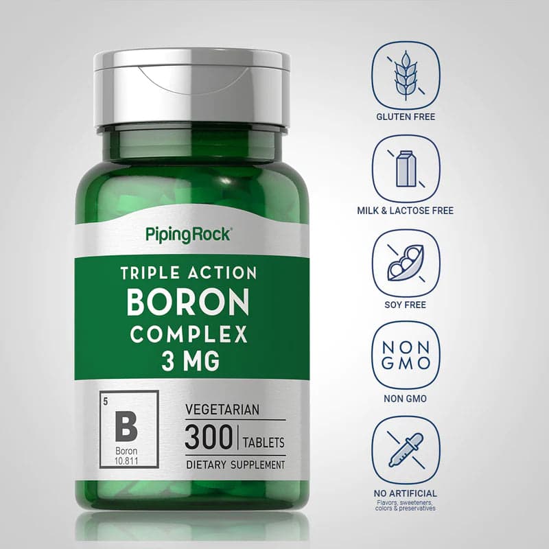 Boron Complex 3 mg 300 Tablets Pipingrock