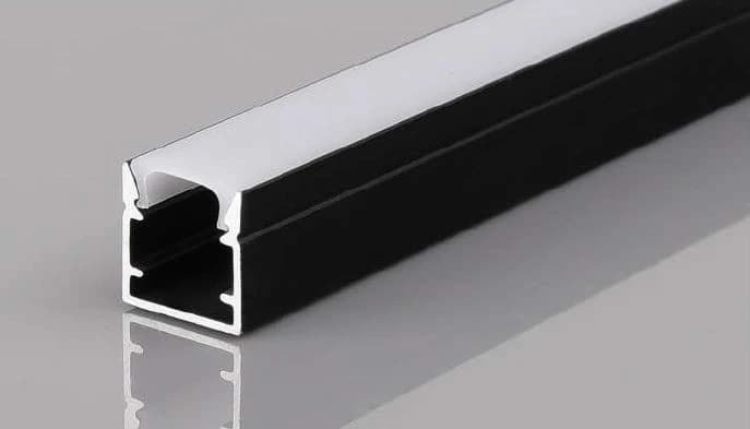 External Profile 1cm*1cm Black