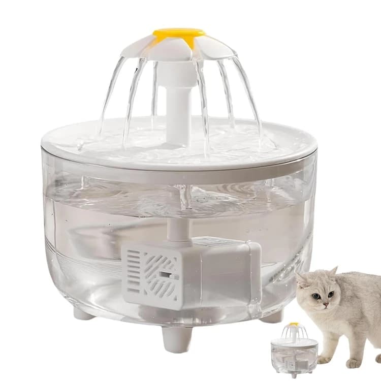 Transparent Cat Water Fountain