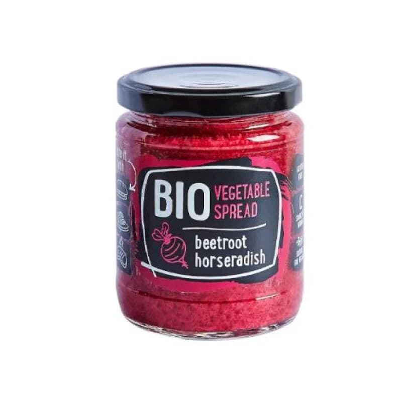 Rudolfs Organic Vegetable Spread With Beetroot & Horseradish 235g