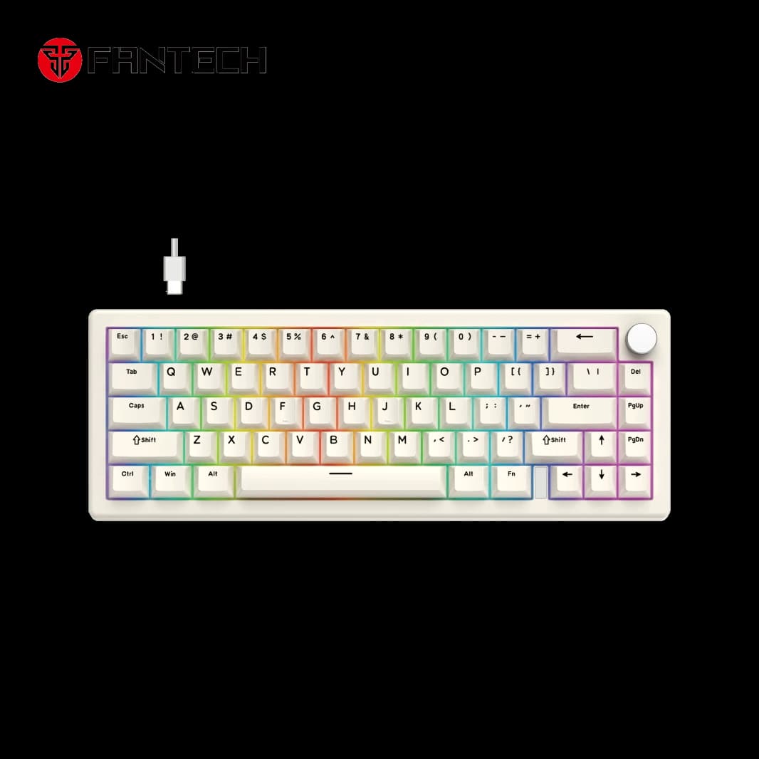 Fantech ATOM X66 MK614 Mechanical Keyboard - White