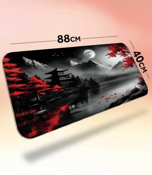 Red Sakura Tree Mouse Pad (Double X-Large Size)