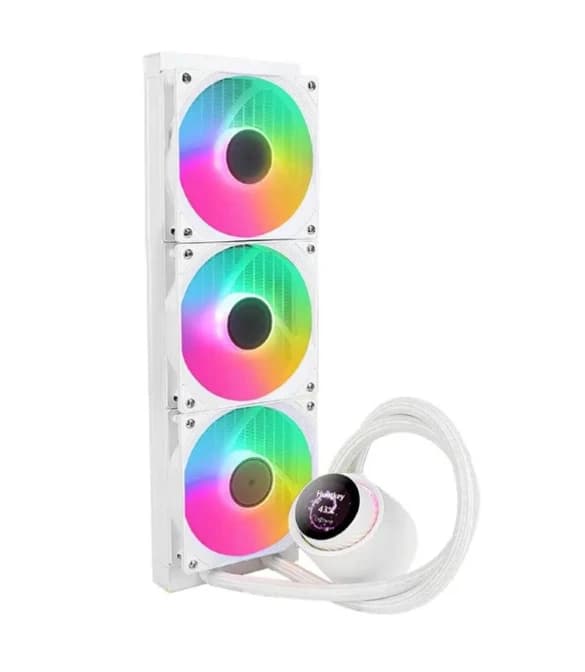 Huntkey GX360R Atlas Shark Cooling 3 Fans - White