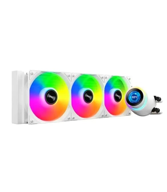Huntkey GX360R Atlas Shark Cooling 3 Fans - White