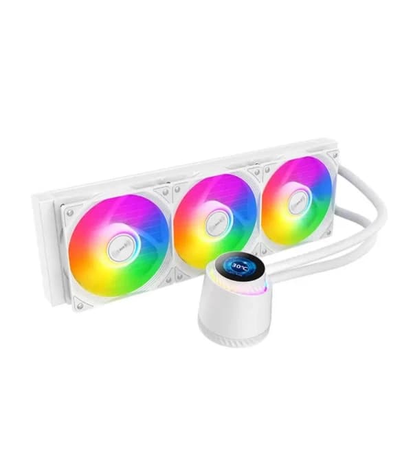 Huntkey GX360R Atlas Shark Cooling 3 Fans - White
