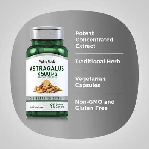 Astragalus Root Extract Equivalent to 1500 mg 90 Capsules
