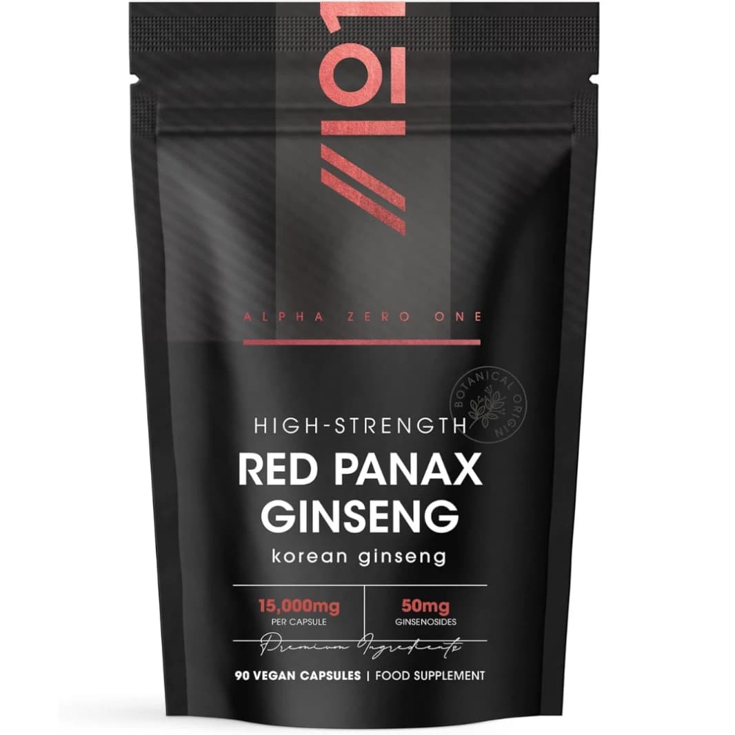 High Strength Korean Red Panax Ginseng Extract 250 mg (10% Ginsenoside) 90 Capsules