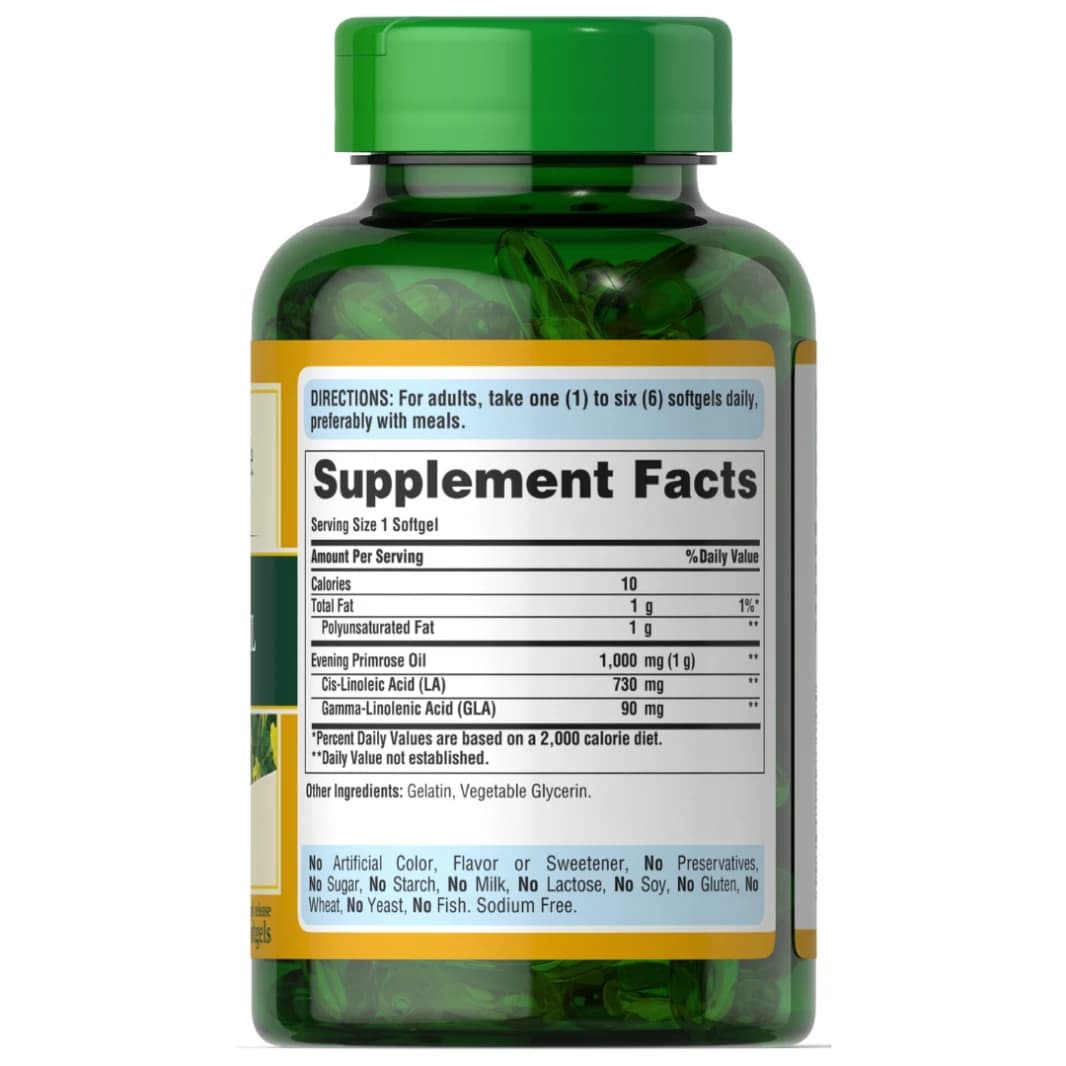 Puritan's Pride Evening Primrose Oil 1000 mg 120 Softgels
