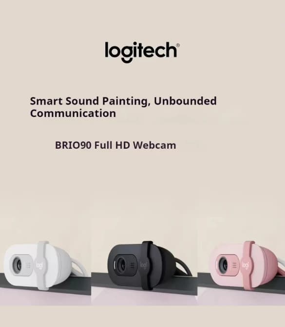 Logitech BRIO 90 1080P Webcam - White