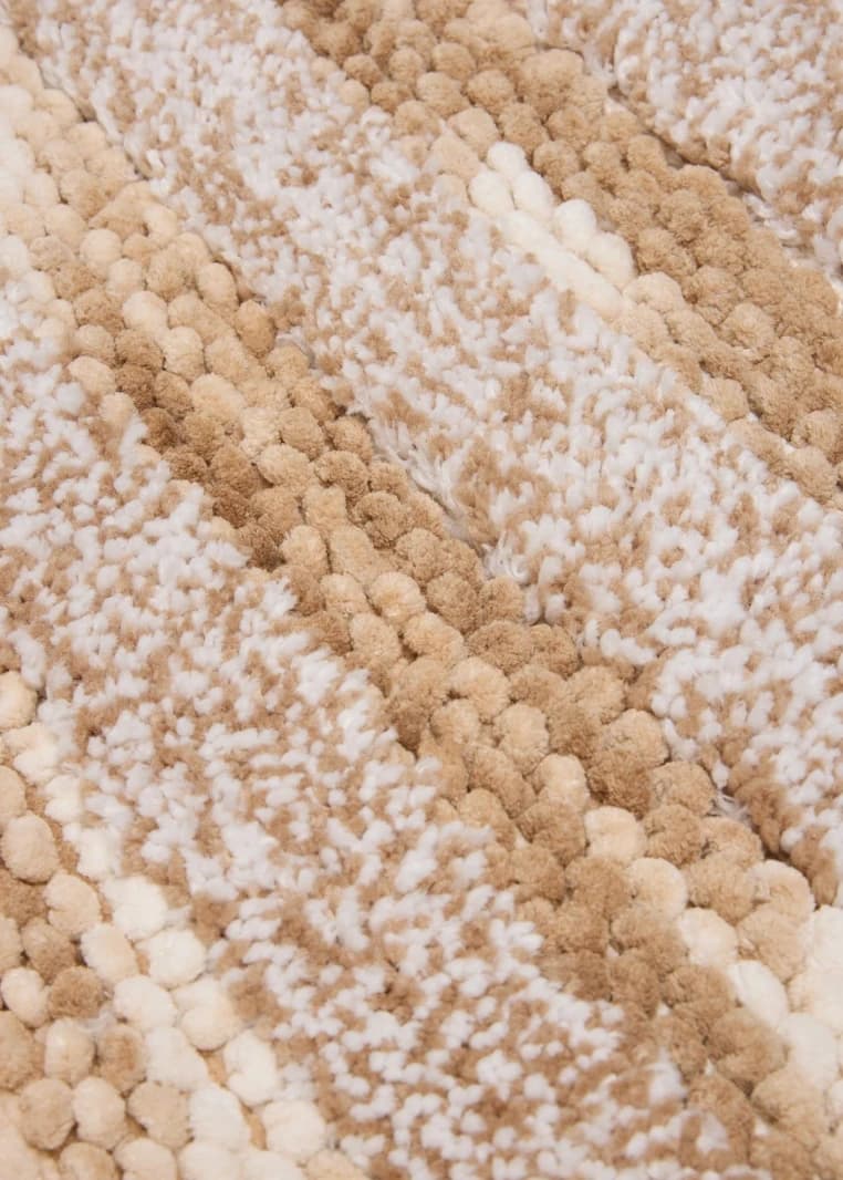Chenille Bathroom Rug - Brown