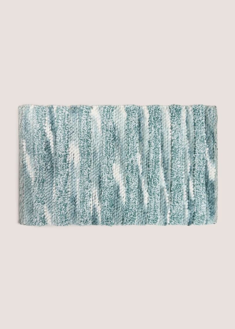 Chenille Marl Bath Rug - Blue