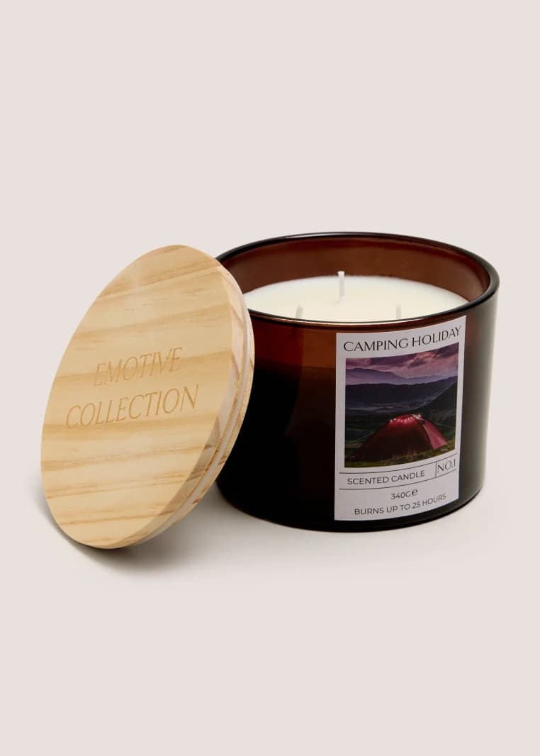 Holiday Camping Jar Candle - Red - One Size