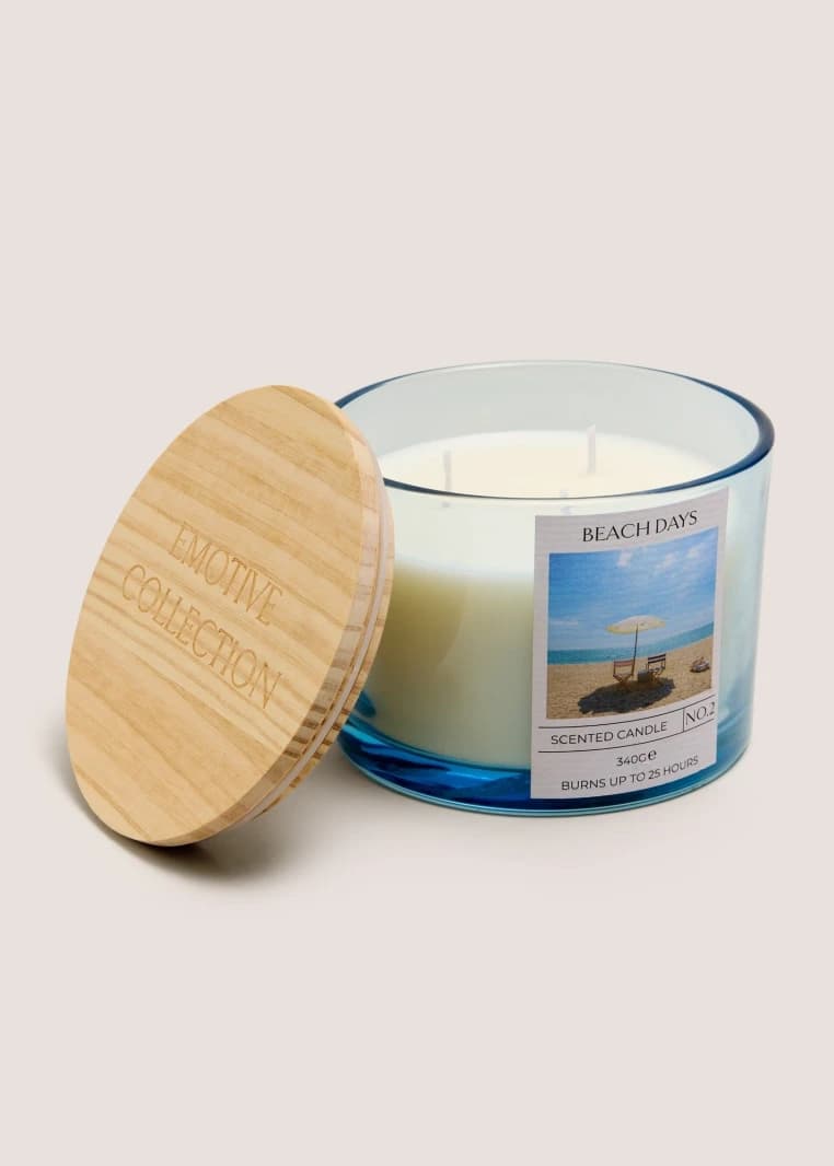 Beach Days Blue Candle - Blue - One Size