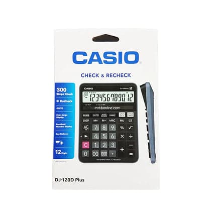 آلة حاسبة كاسيو تحقق وأعد التحقق DJ-120D PLUS