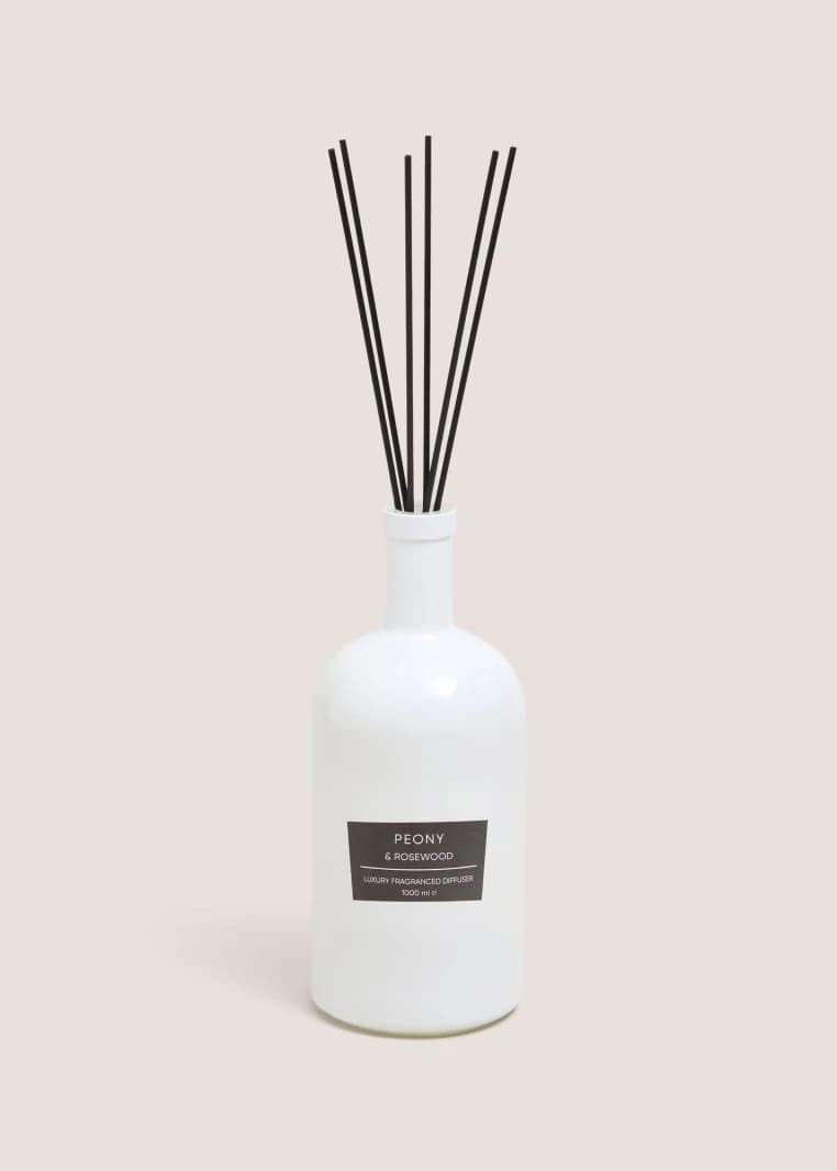 Peony and Rosewood Reed Diffuser - White