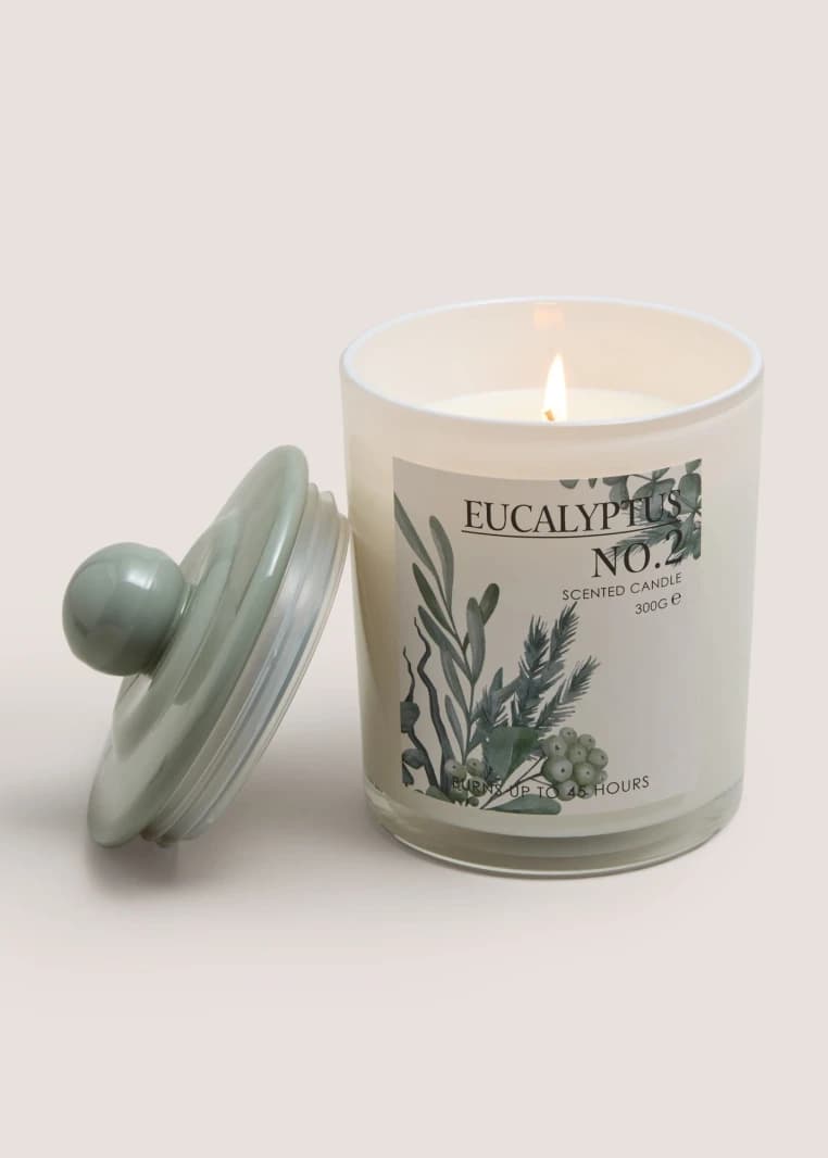Eucalyptus Tree Candle Jar - Green